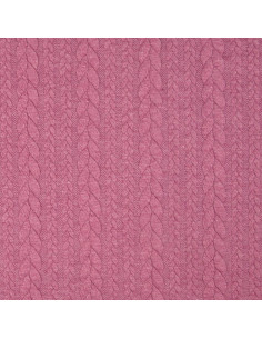 Tessuto felpato intrecciato - Rosa antico scuro