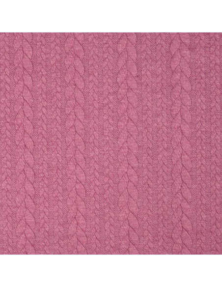 Tessuto felpato intrecciato - Rosa antico scuro
