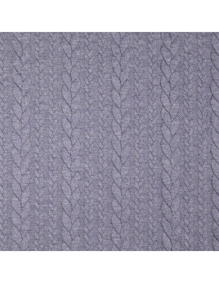 Tessuto felpato intrecciato - Grigio tempesta