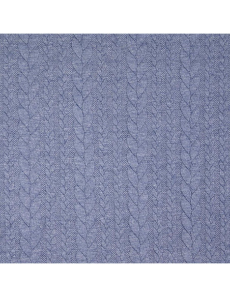 Tessuto felpato intrecciato - Denim