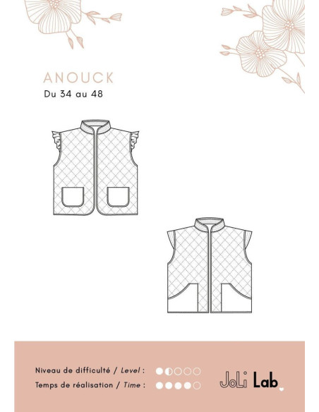 Modello di gilet Anouck - Joli Lab