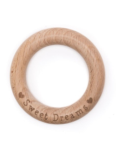 Anello in legno da dentizione 70 mm - Sweet Dreams
