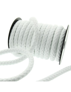 Cordoncino di cotone per manico di borsa 15 mm - Bianco