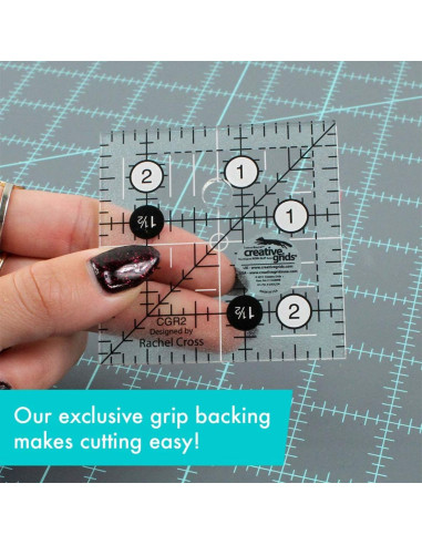 Righello quadrato per quilting 2.5" x 2.5" Creative Grids