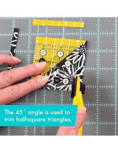 Righello quadrato per quilting 2.5" x 2.5" Creative Grids
