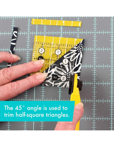 Righello quadrato per quilting 2.5" x 2.5" Creative Grids