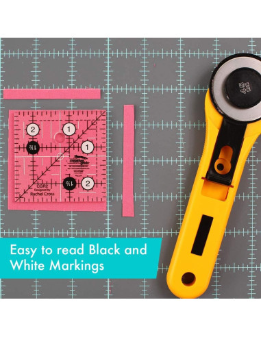 Righello quadrato per quilting 2.5" x 2.5" Creative Grids