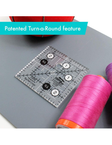 Righello quadrato per quilting 2.5" x 2.5" Creative Grids