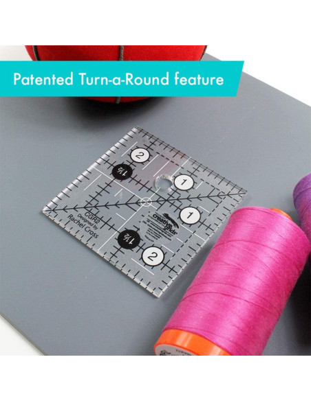 Righello quadrato per quilting 2.5" x 2.5" Creative Grids