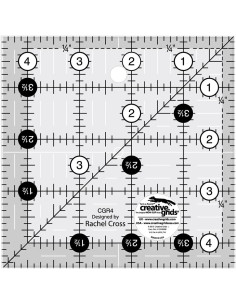 Righello quadrato per quilting 4.5" x 4.5" Creative Grids