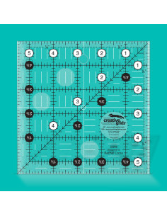 Righello quadrato per quilting 5.5" x 5.5" Creative Grids 2