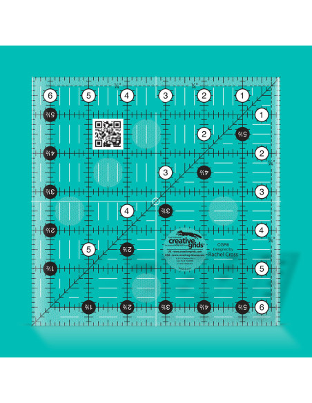 Righello quadrato per quilting 6.5" x 6.5" Creative Grids