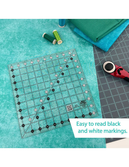 Righello quadrato per quilting 10.5" x 10.5" Creative Grids
