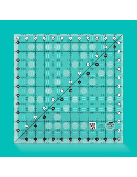 Righello quadrato per quilting 12.5" x 12.5" Creative Grids
