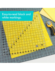 Righello quadrato per quilting 16,5" x 16,5" Creative Grids 2