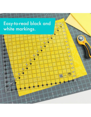 Righello quadrato per quilting 16,5" x 16,5" Creative Grids