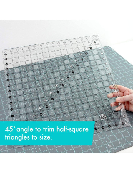 Righello quadrato per quilting 16,5" x 16,5" Creative Grids
