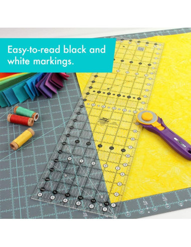Righello rettangolare per quilting 6.5" x 24.5" Creative Grids