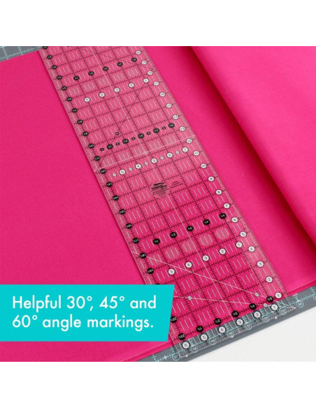 Righello rettangolare per quilting 6.5" x 24.5" Creative Grids