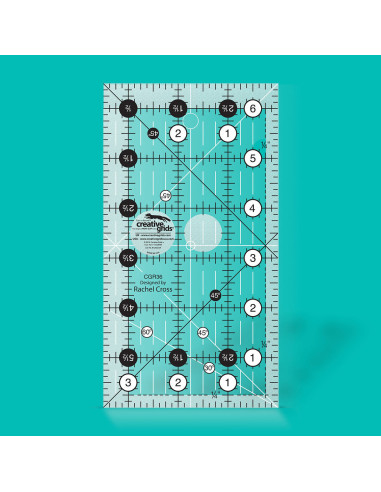 Righello rettangolare per quilting 3.5" x 6.5" Creative Grids