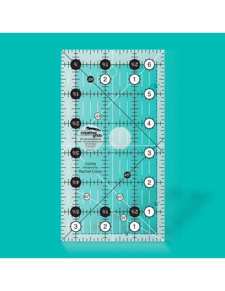 Righello rettangolare per quilting 3.5" x 6.5" Creative Grids