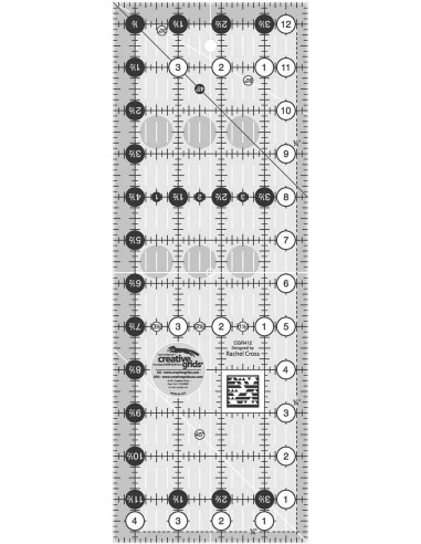 Righello rettangolare per quilting 4.5" x 12.5" Creative Grids