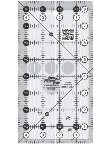 Righello rettangolare per quilting 4.5" x 8.5" Creative Grids