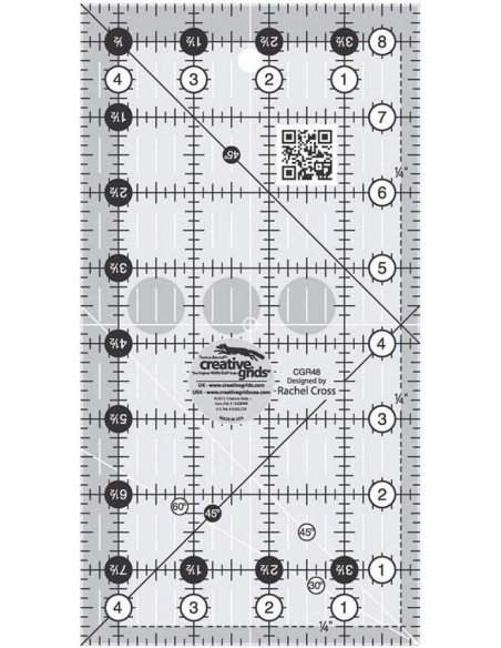 Righello rettangolare per quilting 4.5" x 8.5" Creative Grids