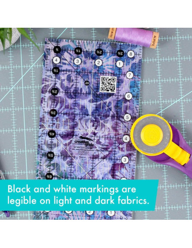 Righello rettangolare per quilting 4.5" x 8.5" Creative Grids
