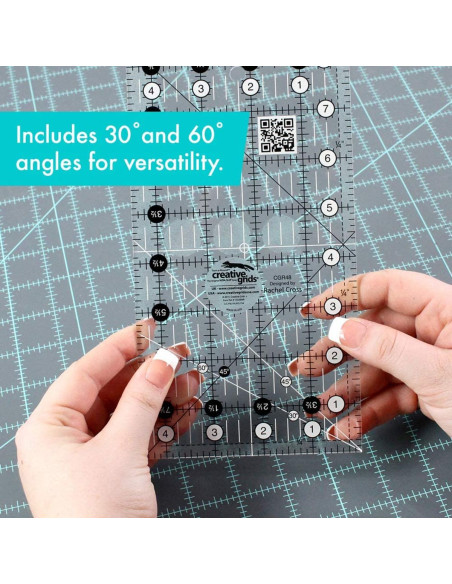Righello rettangolare per quilting 4.5" x 8.5" Creative Grids
