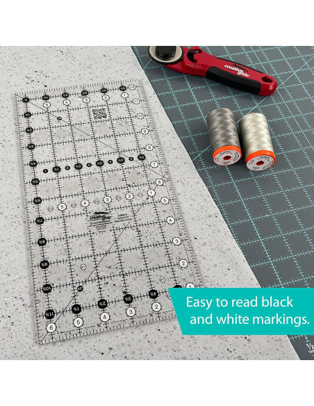 Righello rettangolare per quilting 6.5" x 12.5" Creative Grids