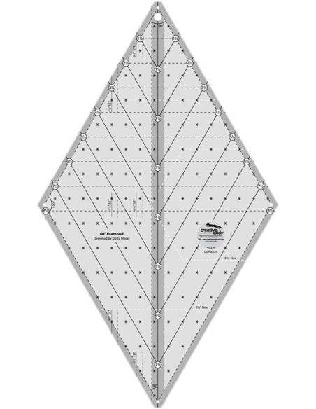 Regola per quilting Diamond 60° Creative Grids