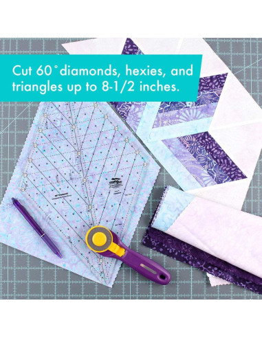 Regola per quilting Diamond 60° Creative Grids