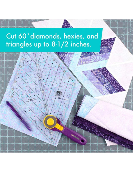 Regola per quilting Diamond 60° Creative Grids