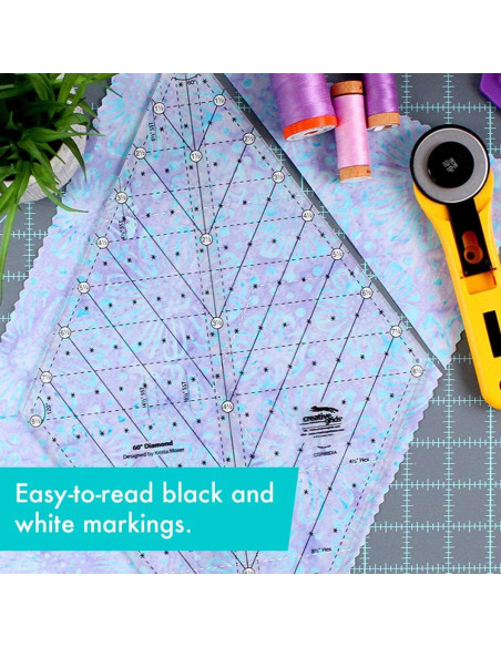 Regola per quilting Diamond 60° Creative Grids