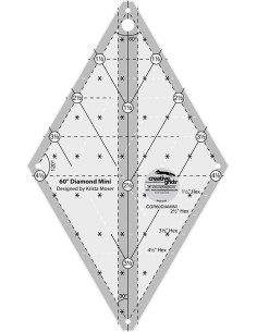 Righello per quilting Diamond Mini 60° Creative Grids