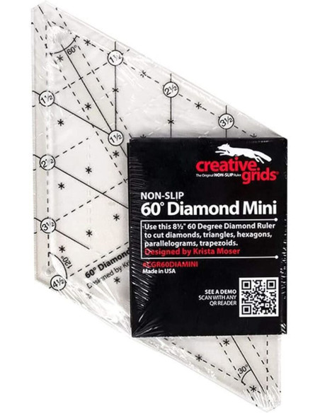 Righello per quilting Diamond Mini 60° Creative Grids