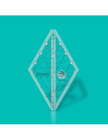 Righello per quilting Diamond Mini 60° Creative Grids