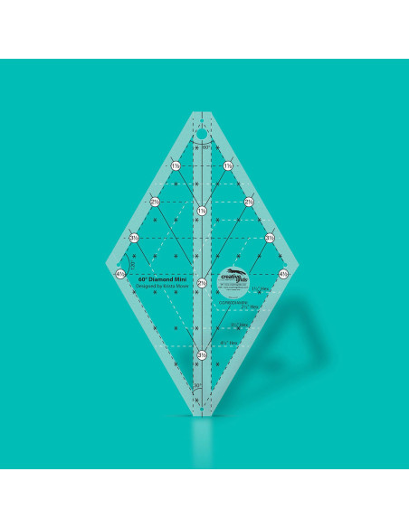 Righello per quilting Diamond Mini 60° Creative Grids