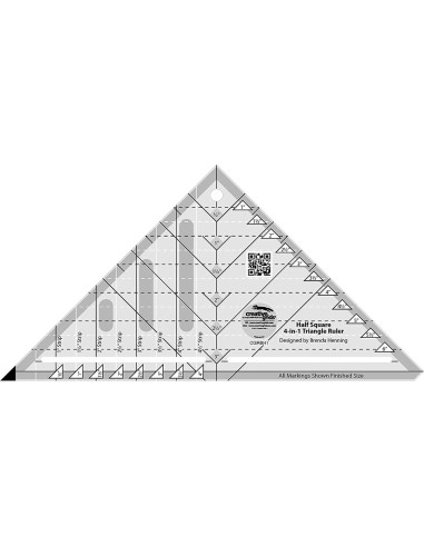 Righello triangolare 4 in 1 Creative Grids