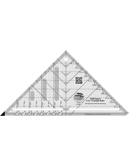 Righello triangolare 4 in 1 Creative Grids