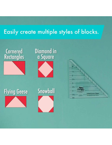 Righello Folded Corner Clipper Creative Grids