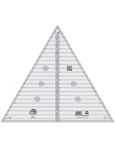Regola triangolo 60° 12" Finished Size Creative Grids