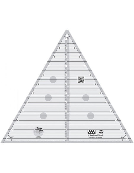 Regola triangolo 60° 12" Finished Size Creative Grids