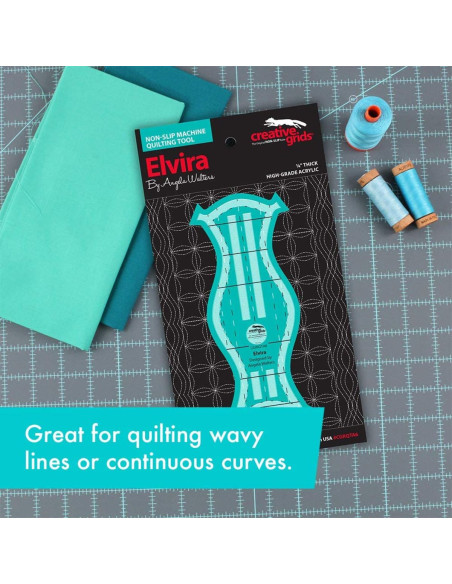 Righello Elvira Machine Quilting Tool Creative Grids