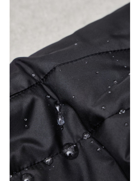 Tessuto trapuntato idrorepellente Strip - Nero