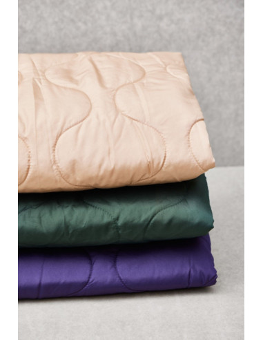 Tessuto trapuntato idrorepellente Wave - Viola