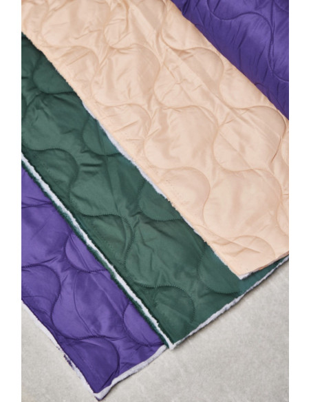 Tessuto trapuntato idrorepellente Wave - Viola