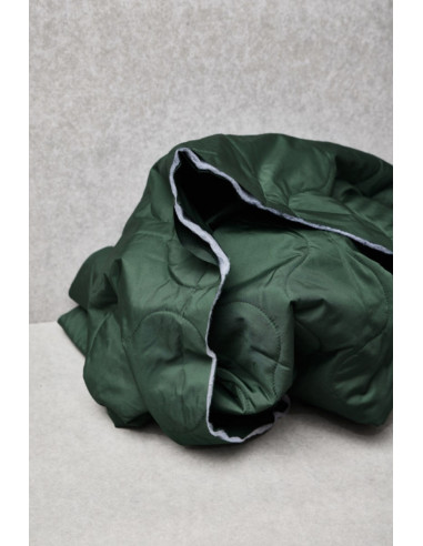 Tessuto trapuntato idrorepellente Wave - Verde bottiglia