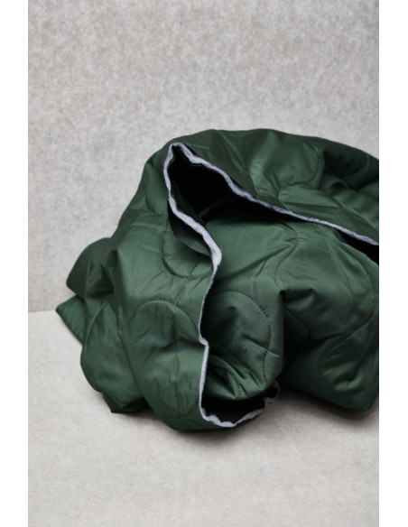 Tessuto trapuntato idrorepellente Wave - Verde bottiglia